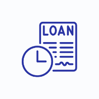Loan Document With Clock ICon